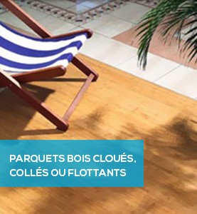 Parquet bois cloués